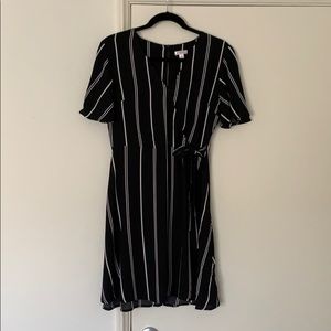 Xhilaration Faux-Wrap Mini Dress